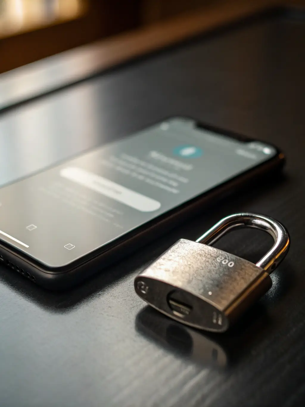 A visual representation of a secure and encrypted phone call, emphasizing the importance of data privacy and security in AI phone services.